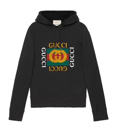 black gucci sweatshirt women's|farfetch Gucci hoodie.